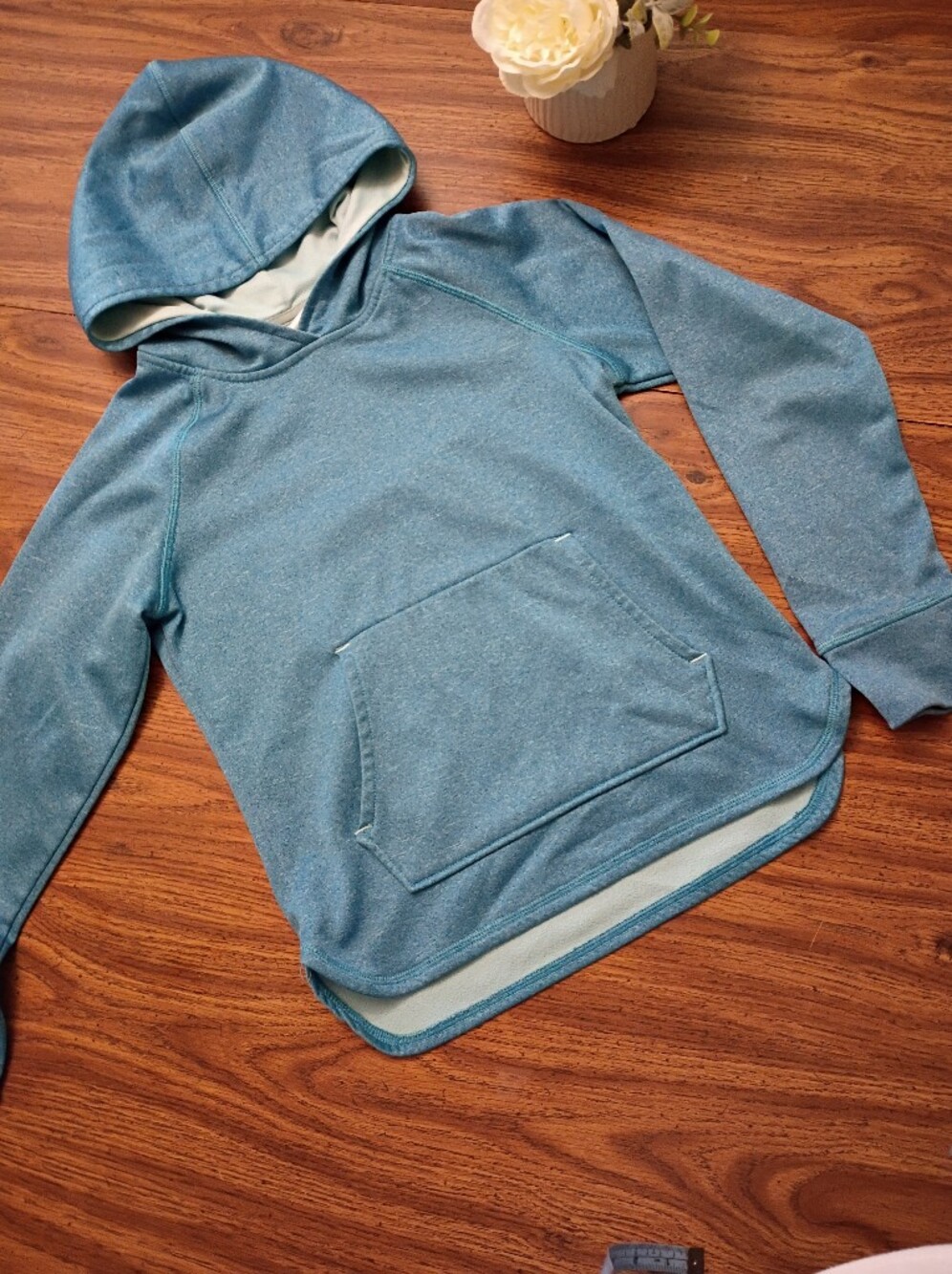 Teal Athletic Hoodie Girls Size Large 10/12